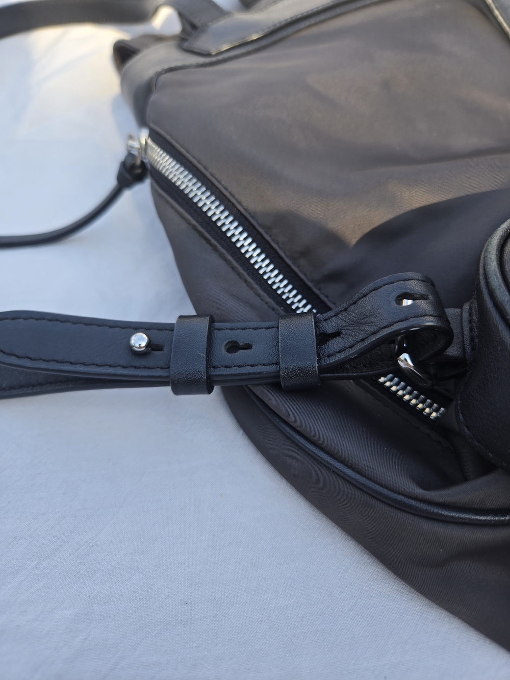 rag & bone Black Nylon Backpack with Silver Hardware - Picture 9 of 12